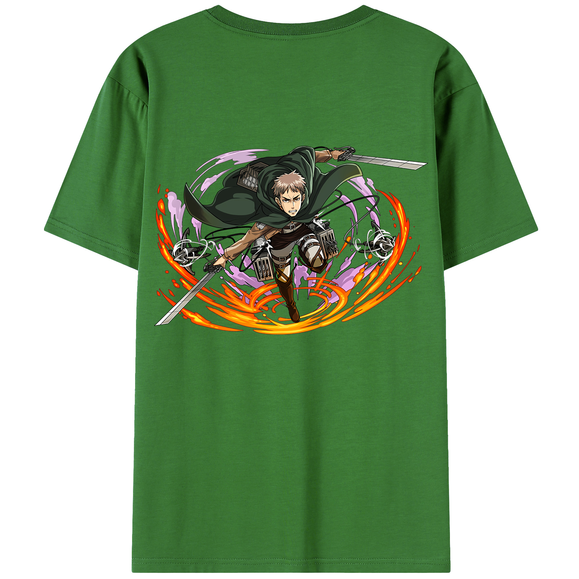（画像用） 進撃の巨人 ジャン・キルシュタイン Attack on Titan Jean Kirstein レディース半袖Tシャツ(バックプリント)